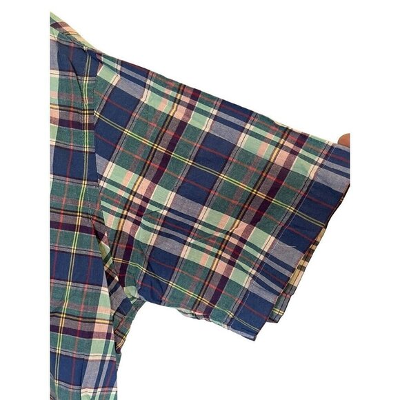 Ralph Lauren Plaid Shirt 2XL Blue Preppy Blake Resort Classic Colorful Festive - Picture 4 of 13